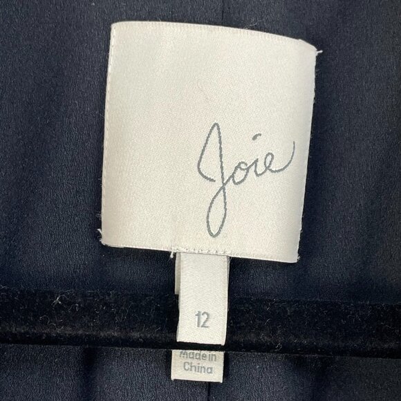 Joie Tomika Ruched Sleeve Blazer Jacket Women Size 12 Caviar Multi MSRP$398 - Picture 6 of 12